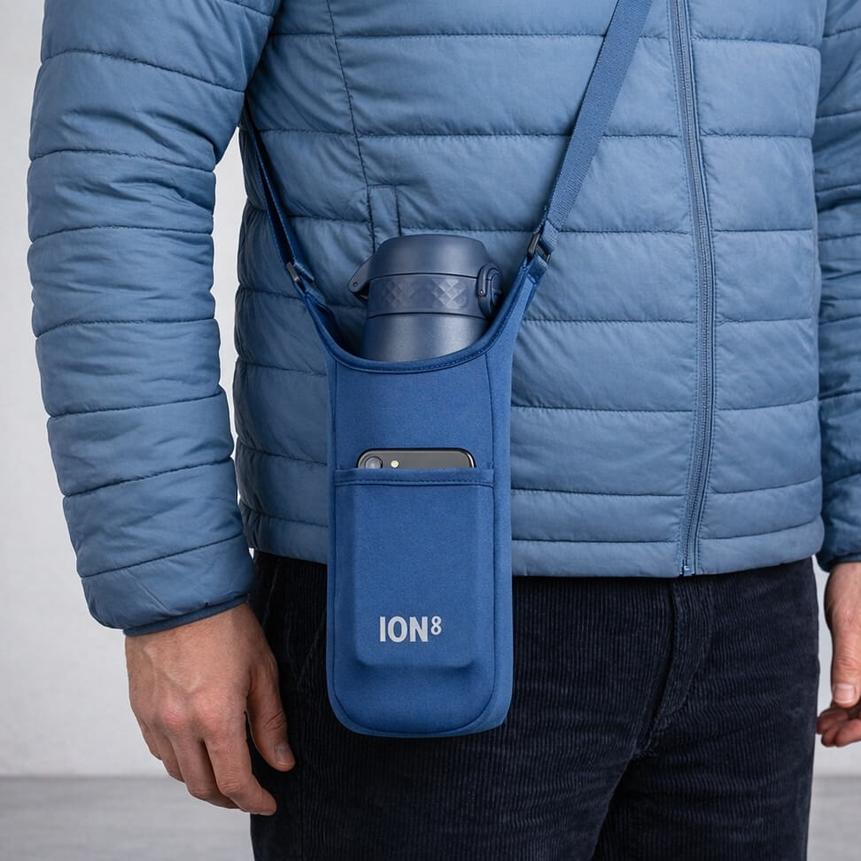 Lightweight, Sling Bottle Bag, Navy
