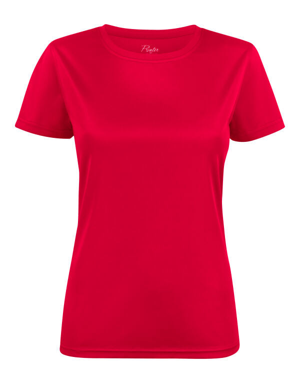 Printer Red Ladies Run T-Shirt